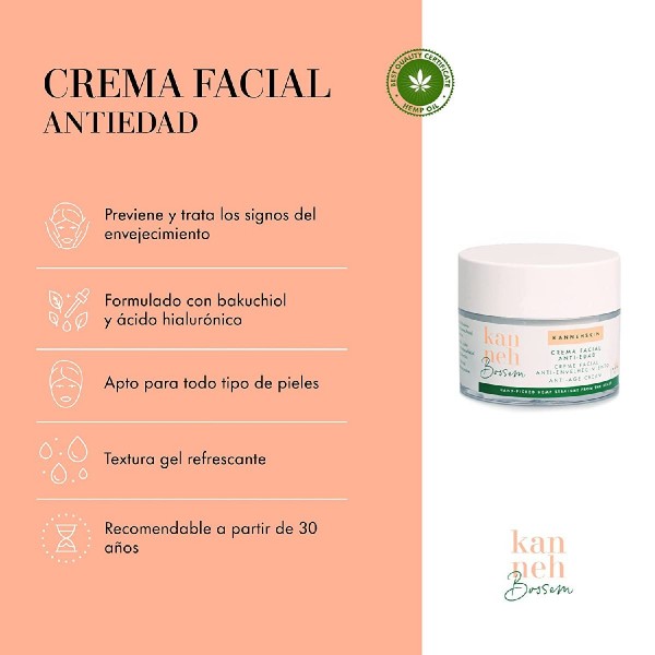 KANNEH CREMA FACIAL ANTIEDAD 50ML