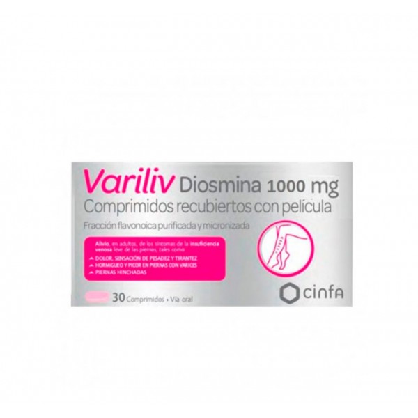 VARILIV DIOSMINA 1000 MG 30 COMPRIMIDOS