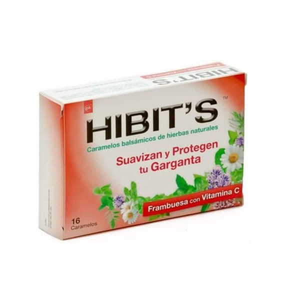 Hibits Caramelos Bals Frambuesa 16 Ud...